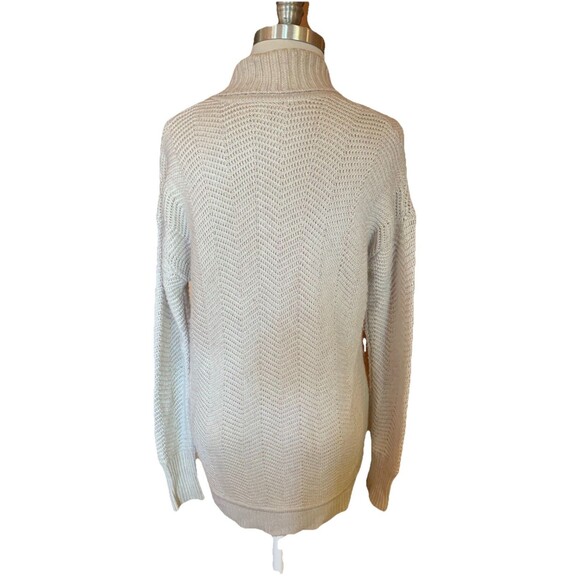 Angora Blend Shawl Neck Fisherman Sweater Sz Small/Runs Large Cozy Relaxed Soft - Picture 6 of 12